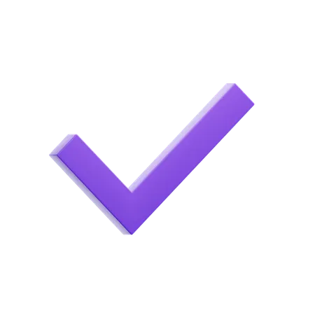 Check Large  3D Icon