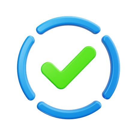 Check Line  3D Icon