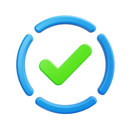 Check Line  3D Icon