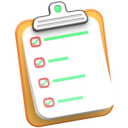 Check List  3D Icon
