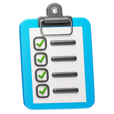 Check List  3D Icon