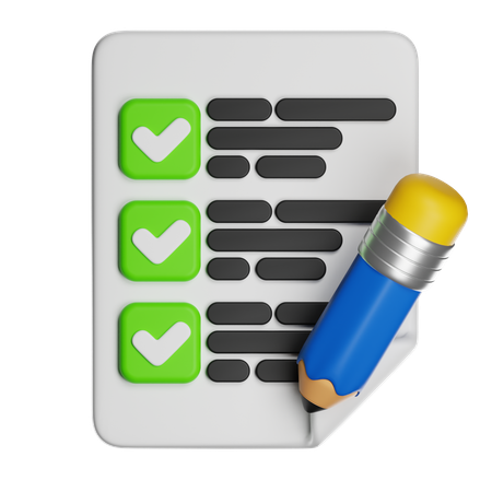 Check List  3D Icon