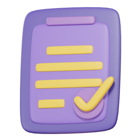 Check List  3D Icon