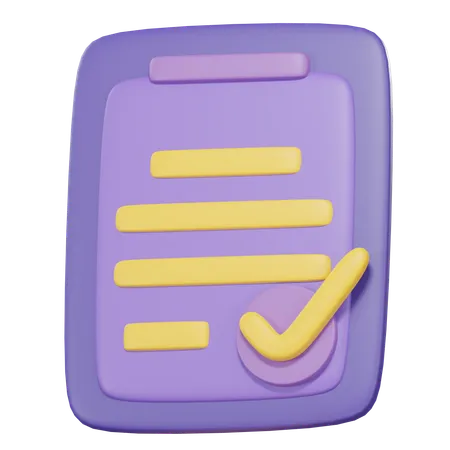 Check List  3D Icon