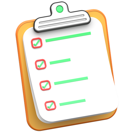 Check List  3D Icon