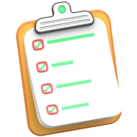 Check List  3D Icon
