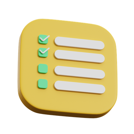 Check List  3D Icon