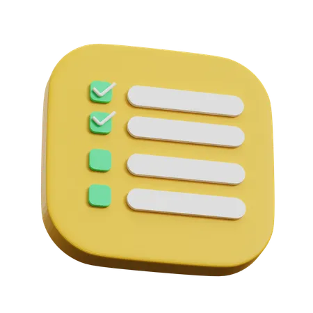 Check List  3D Icon