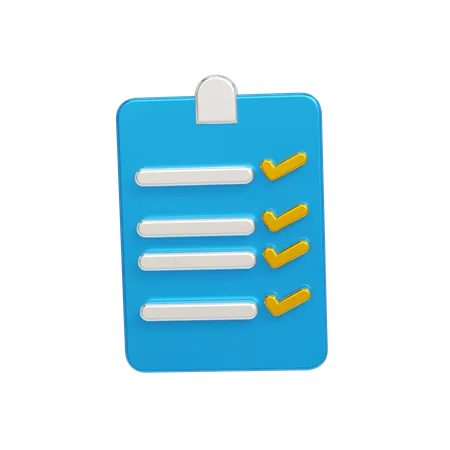 Check list  3D Icon