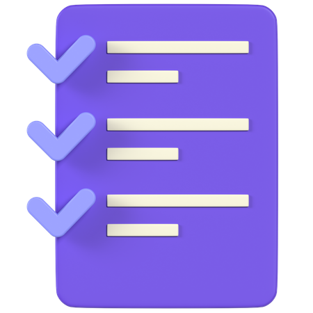 Check List  3D Icon