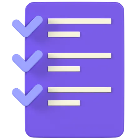 Check List  3D Icon