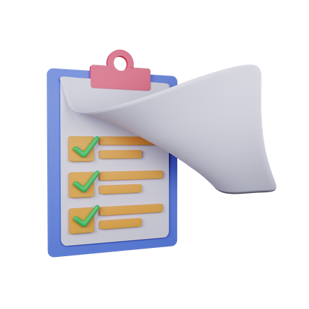 Check List  3D Icon