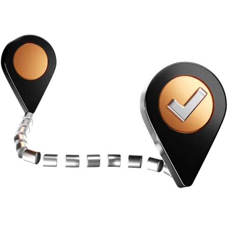 This Icon Showcases A 3 D Map Pin With A Check Mark Symbolizing Location Confirmation Or Successful Navigation To A Destination Its Polished Metallic Finish And Dynamic Design Make It Perfect For Use In Apps And Websites Related To Travel Location Tracking Or Geographical Services 3D Icon