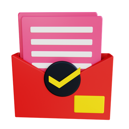 Check Mail  3D Icon