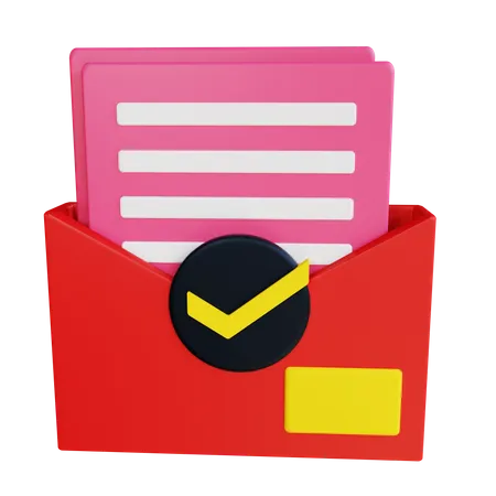 Check Mail  3D Icon