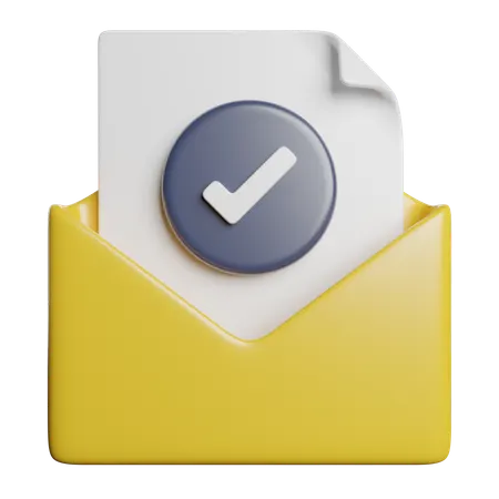 Check Mail  3D Icon
