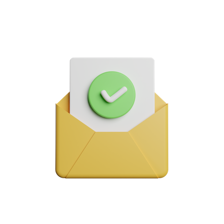 Check Mail 3D Icon