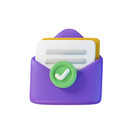 Check Mail  3D Icon