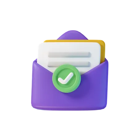 Check Mail  3D Icon