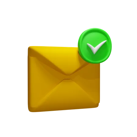Mail With Checklist Download This Item Now 3D Icon