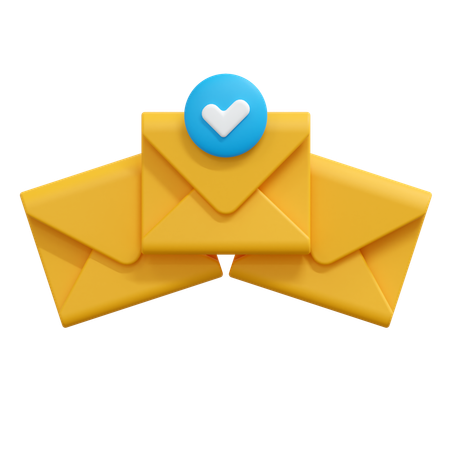 Check mail message  3D Icon