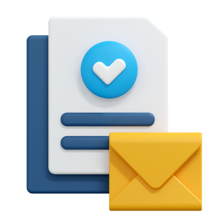 Check Mail Message  3D Icon