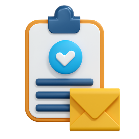 Check Mail Message  3D Icon