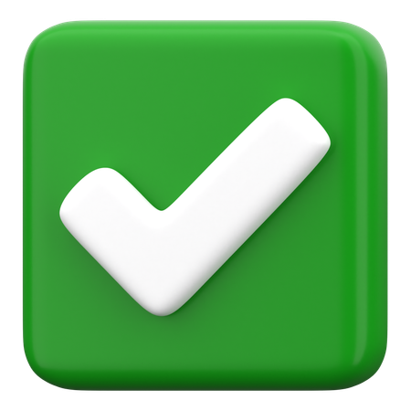 Check Mark  3D Icon