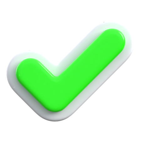 Check Mark  3D Icon