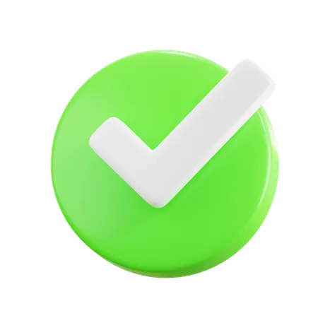 Check Mark  3D Icon