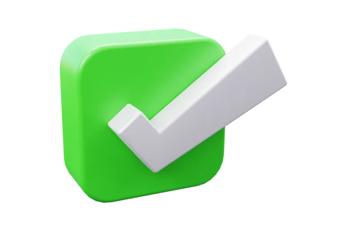 Check Mark  3D Icon