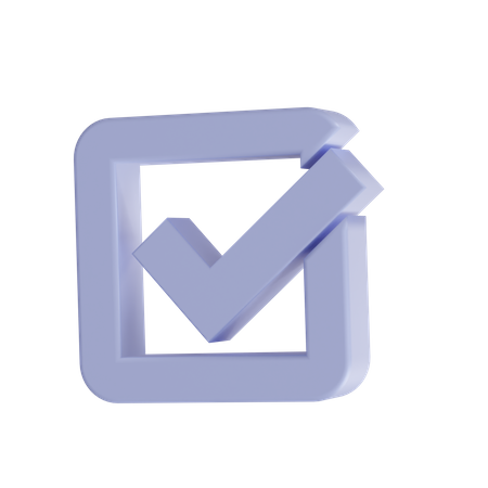 Check Mark  3D Icon