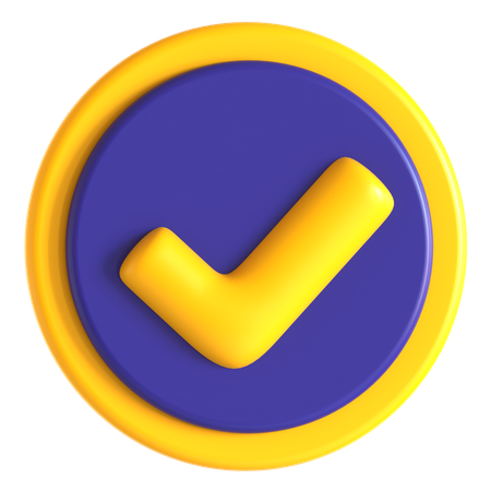 Check mark  3D Icon