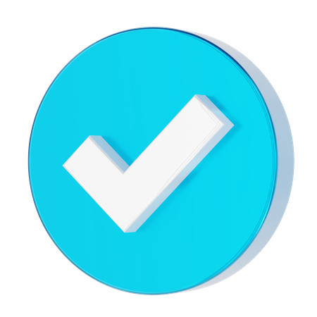 Check mark  3D Icon