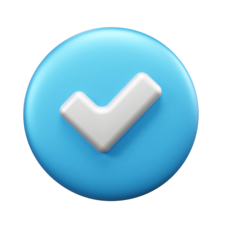 Check Mark  3D Icon