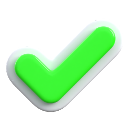 Check Mark  3D Icon