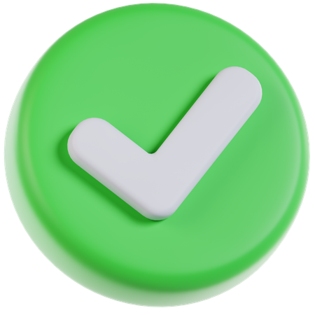 Check mark  3D Icon