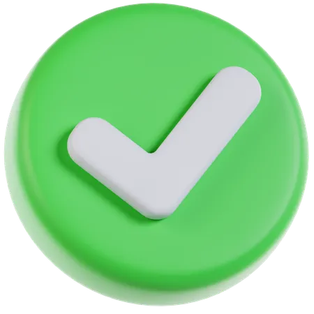 Check mark  3D Icon