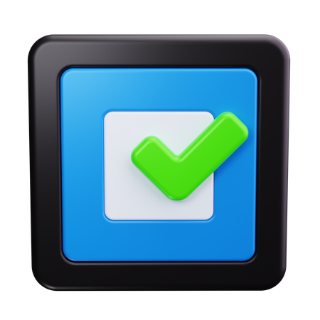 Check Mark  3D Icon