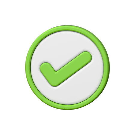 Check Mark  3D Icon