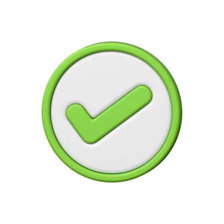 Check Mark  3D Icon