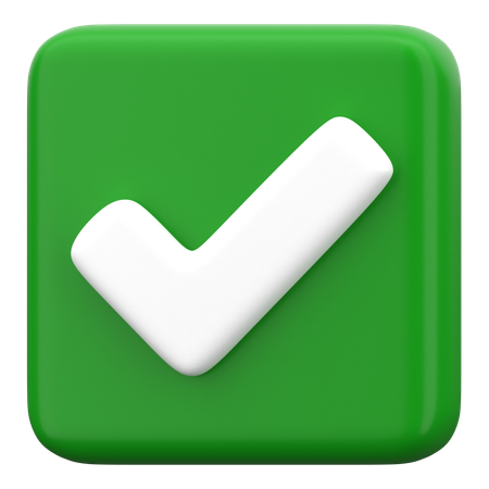 Check Mark  3D Icon