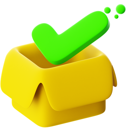 Check Mark Box  3D Icon