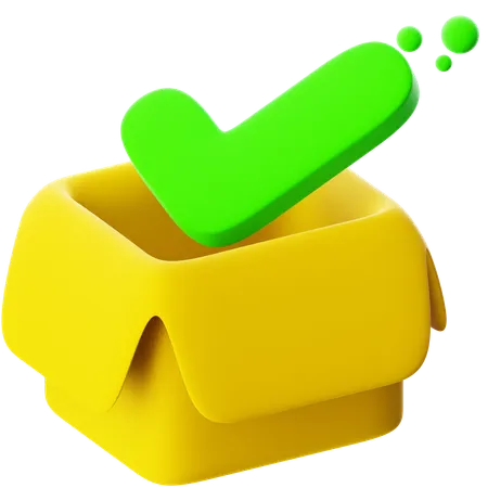 Check Mark Box  3D Icon