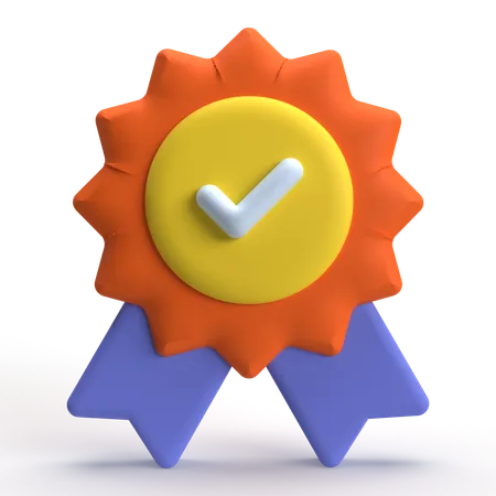 Check Medal  3D Icon