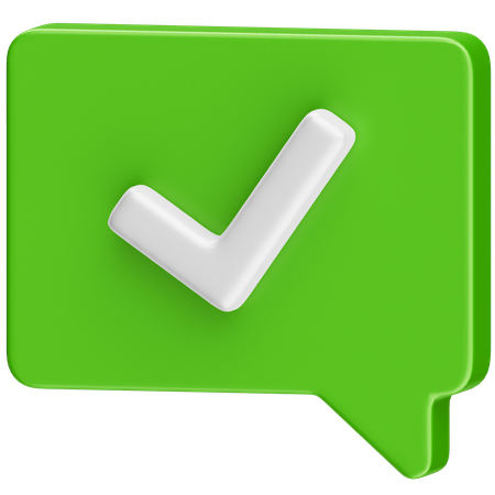 Check Message  3D Icon