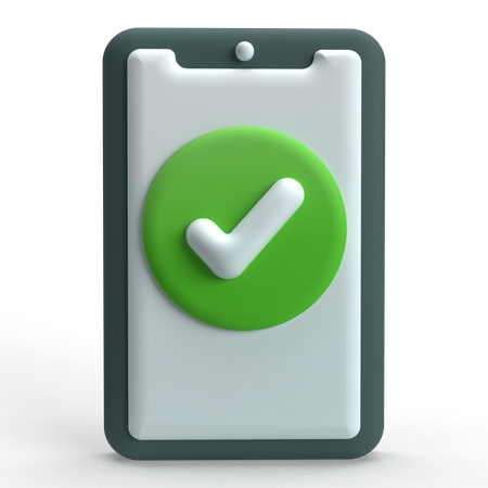 Handy prüfen  3D Icon