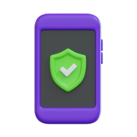 Check Mobile Security  3D Icon