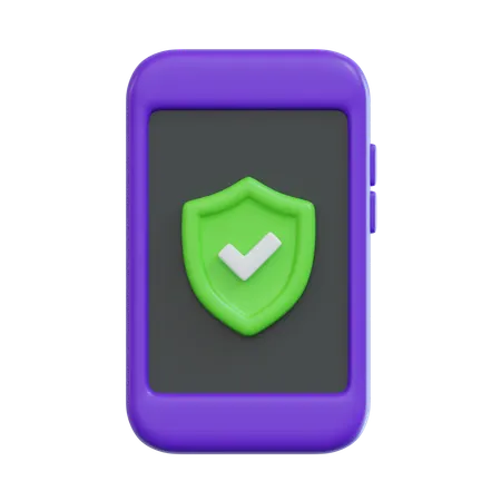 Check Mobile Security  3D Icon