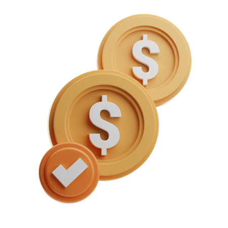 Check Money  3D Icon